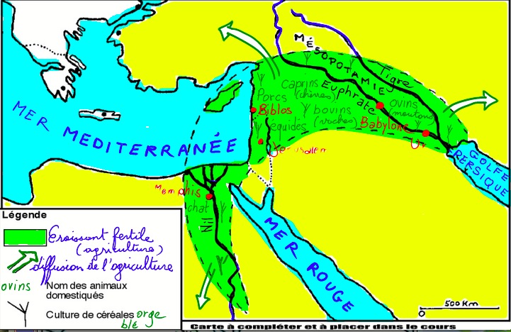 Carte L Orient Ancien Au 3ème Millénaire Avant Jc
